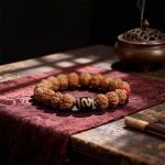 Rudraksha, Cinnabar & Dzi Bead Bracelet