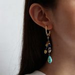 Ethnic – Style Tassel Turquoise Energy Balance Wood – Enhancing Jewelry Set