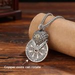 Pixiu Mountain Ghost Coin Pendant Ethnic Style Necklace