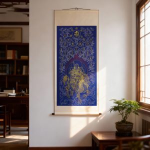 Zhenwu Emperor Hanging Scroll - 34×80cm(Approximately 13×32 inches