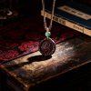 Hetian Jade Qingyu Tai Chi Peace Buckle Pendant