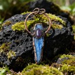 Irregular Kyanite Electroplated Bronze Necklace