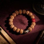 Rudraksha, Cinnabar & Dzi Bead Bracelet