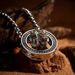 Double – Ring Pixiu Men’s Necklace