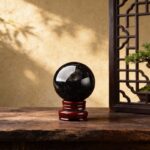 Natural Black Quartz Sphere