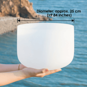 Sound Healing Crystal Singing Bowl - Diameter approx. 25 cm (≈9.84 inches)