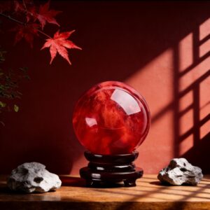 Natural Red Quartz Sphere