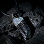 Natural Black Tourmaline Raw Stone Pendant