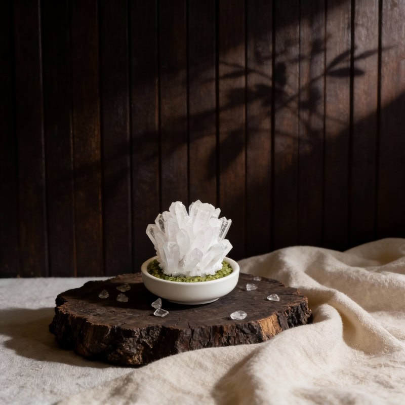 Natural Clear Quartz Cluster