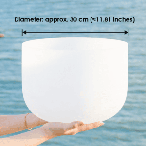 Sound Healing Crystal Singing Bowl - Diameter approx. 30 cm (≈11.81 inches)