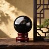 Natural Black Quartz Sphere