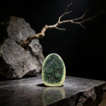 Green Crystal Paperweight