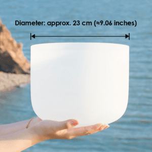 Sound Healing Crystal Singing Bowl - Diameter approx. 20 cm (≈7.87 inches)
