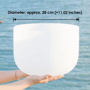 Sound Healing Crystal Singing Bowl - Diameter approx. 28 cm (≈11.02 inches)