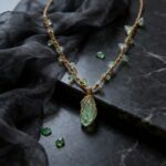 Handmade Macramé Natural Green Fluorite Pendant