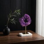 Amethyst Geode Circle Fortune Ornament