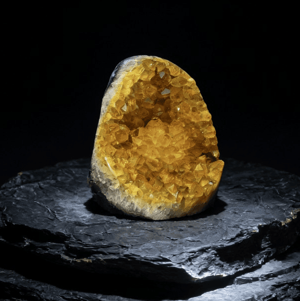 Citrine Geode Paperweight