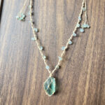 Handmade Macramé Natural Green Fluorite Pendant