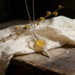 Handmade Wire-Wrapped Natural Citrine Pendant