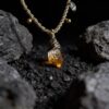 Citrine Scepter Handmade Macramé Necklace