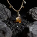 Citrine Scepter Handmade Macramé Necklace