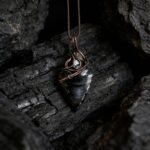 Obsidian Arrowhead & Lepidolite Handmade Wire-Wrapped Pendant