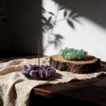 Natural Crystal Incense Holder