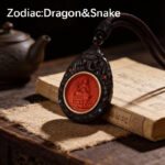 Sandalwood Elephant & Cinnabar Zodiac Guardian Pendant