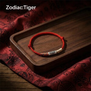 Twelve Zodiac Guardian Peace Red Bracelet - Tiger Zodiac