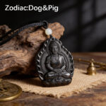 Obsidian Zodiac Guardian Pendant