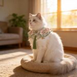 Floral Embroidery Pet Cloud Shoulder Collar