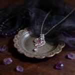 Aquarius Amethyst Teardrop Pendant Necklace