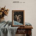 12 Constellation Natural Crystal Chip Frame