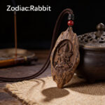 Natural Wood Zodiac Guardian Pendant