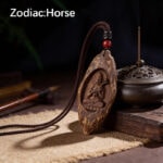 Natural Wood Zodiac Guardian Pendant
