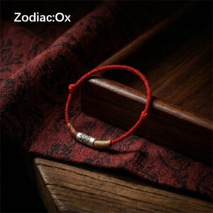 Twelve Zodiac Guardian Peace Red Bracelet - Ox Zodiac