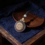 Tibetan Silver & Cinnabar Zodiac Guardian Pendant