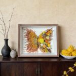 Orange Preserved Flower Butterfly DIY Kit