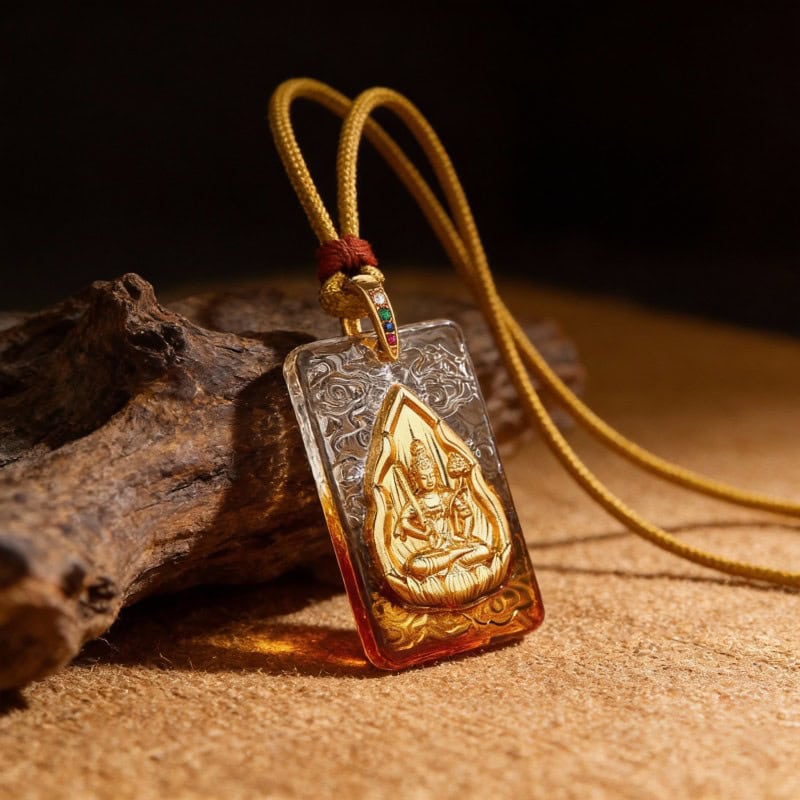 Ancient Glass Chinese Zodiac Guardian Pendant