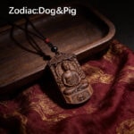 Wooden Zodiac Guardian Pendant