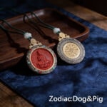 Tibetan Silver & Cinnabar Zodiac Guardian Pendant