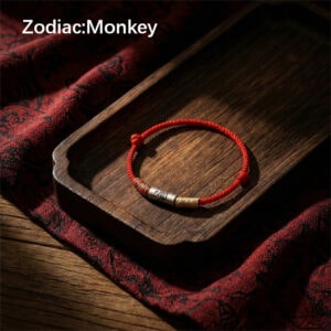 Twelve Zodiac Guardian Peace Red Bracelet - Monkey Zodiac
