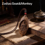 Natural Wood Zodiac Guardian Pendant