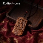 Wooden Zodiac Guardian Pendant