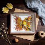 Orange Preserved Flower Butterfly DIY Kit