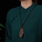 Natural Wood Zodiac Guardian Pendant
