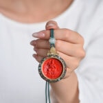 Tibetan Silver & Cinnabar Zodiac Guardian Pendant