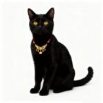 Lucky Red Gold Auspicious Pet Collar