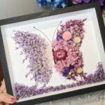 Purple Preserved Flower Crystal Butterfly DIY Craft Kit
