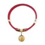 Red String Six Blessings & Five Gods of Wealth Pet Collar